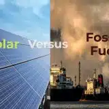 solar versus fossil fuel
